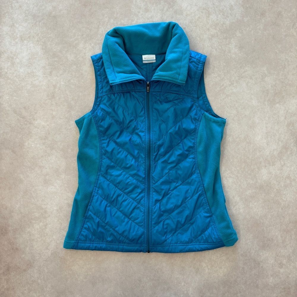 Columbia Teal Puffer Vest • size medium